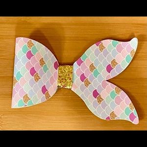 Mermaid Tail Hair Bow with alligator clip